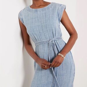 Faherty Blue Midi Dress